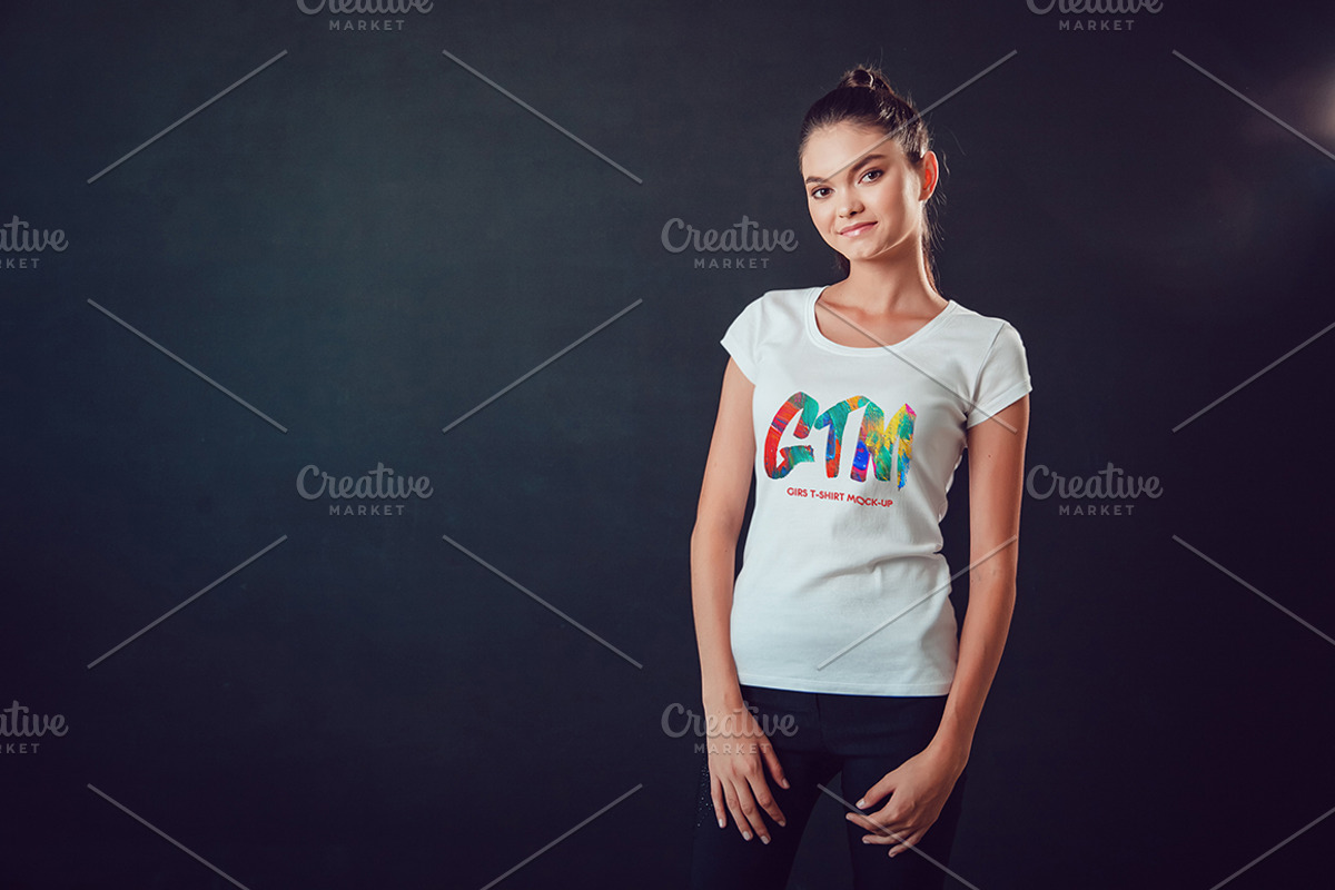 Women's T-shirts Mock-Up Vol 2, a Shirt Mockup by Freeman Studio (Photo 14 of 17)