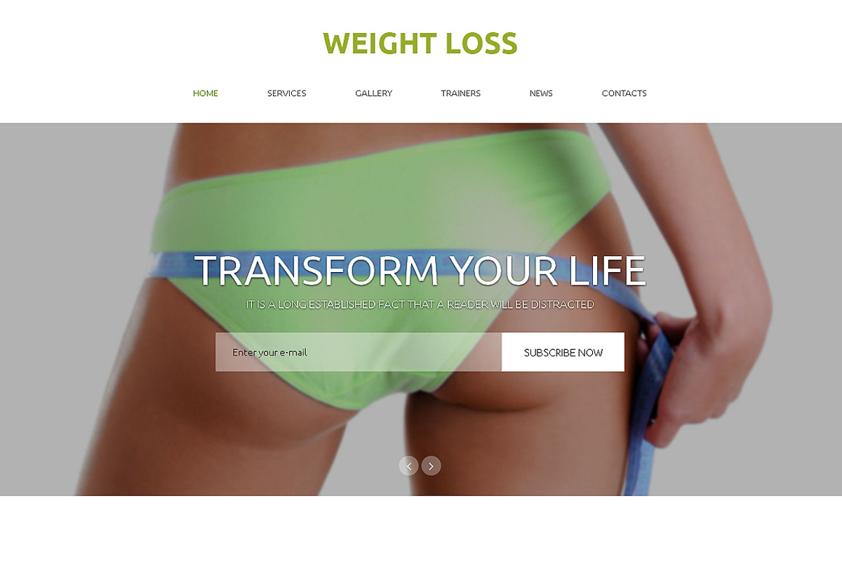 Weight Loss  One Page Theme, a HTML Template by IceTemplates (Photo 1 of 3)