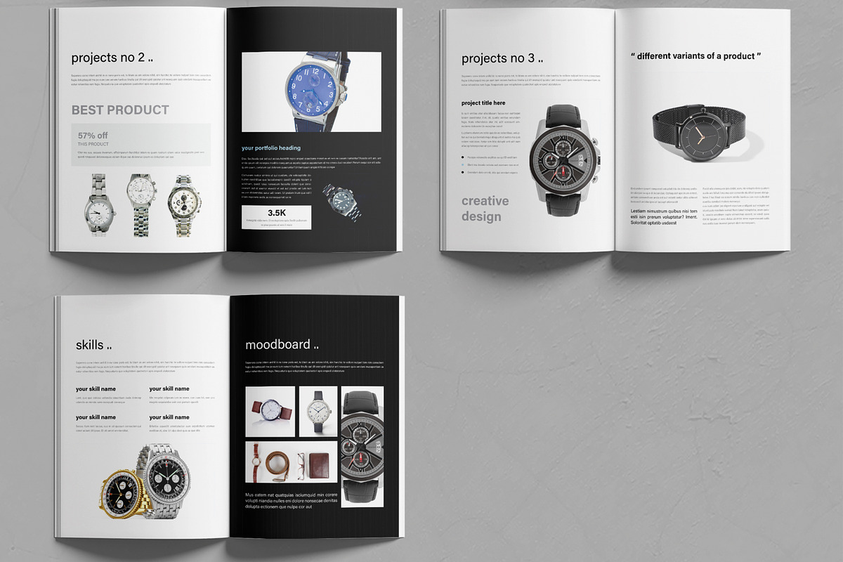 Minimal Product Portfolio Layout, a Brochure Template by MightyDesign (Photo 3 of 6)