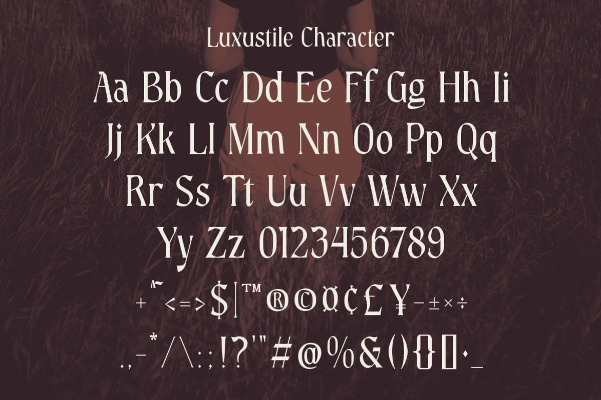 Luxustile – Elegant Serif Font, a Serif Font by MERCI STUDIO (Photo 8 of 9)
