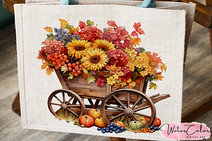 Floral Pumpkins Collection Clipart