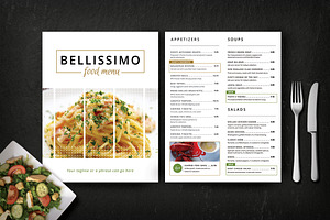 Modern Restaurant Menu (Bellissimo)