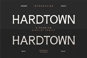 Hardtown A Vintage Sans Serif Font