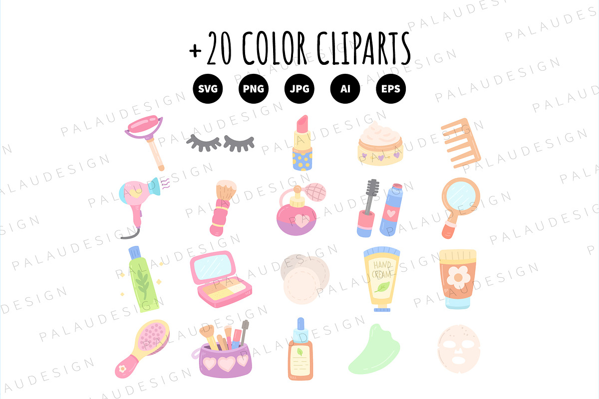 Beauty Cosmetics Clipart, a Work Illustration by Palau (Photo 8 of 10)