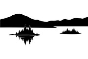 Mirror Landscape Silhouette, an Object Graphic by Designer_Momina (Thumbnail 13 of 20)