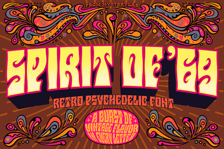 Spirit of ’69 Font, a Sans Serif Font by Mysterylab Designs