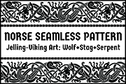 Viking Seamless Pattern - Norse Art, a Pattern Graphic by Abysm Internal (Thumbnail 1 of 3)