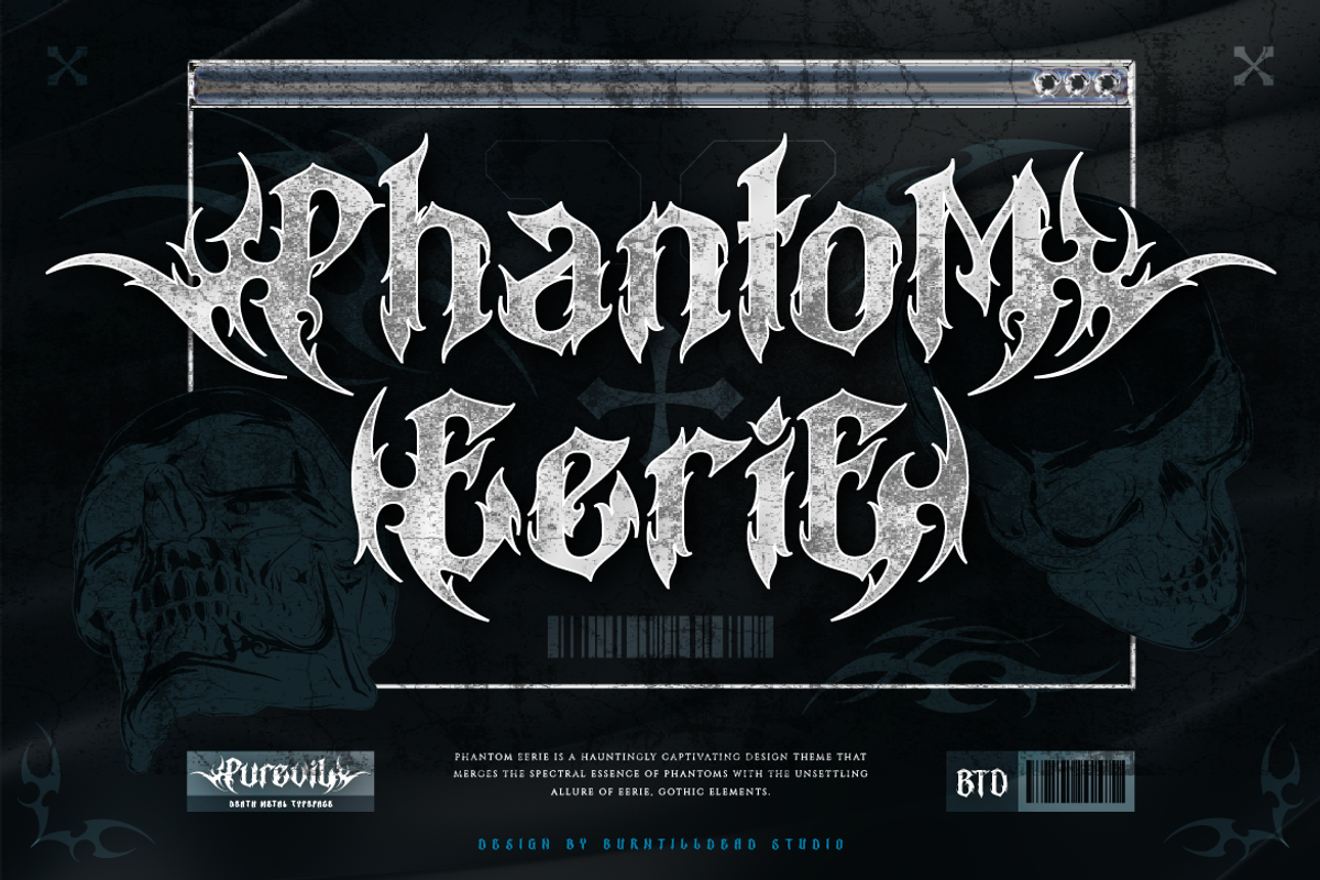 Purevil, a Blackletter Font by Burntilldead (Photo 7 of 13)