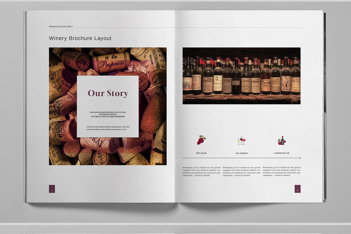 Winery Firm Brochure Template, a Brochure Template by Boris Cupac (Photo 4 of 7)