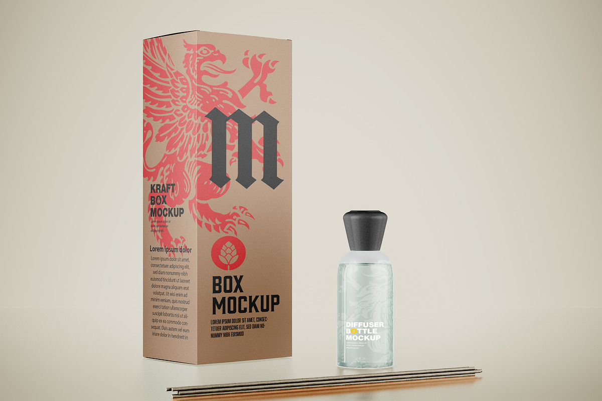 Diffuser Bottle Mockup, an Advertising Mockup by OneVectorStock (Photo 5 of 7)
