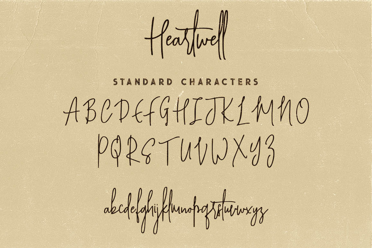 Heartwell Script Font preview 6