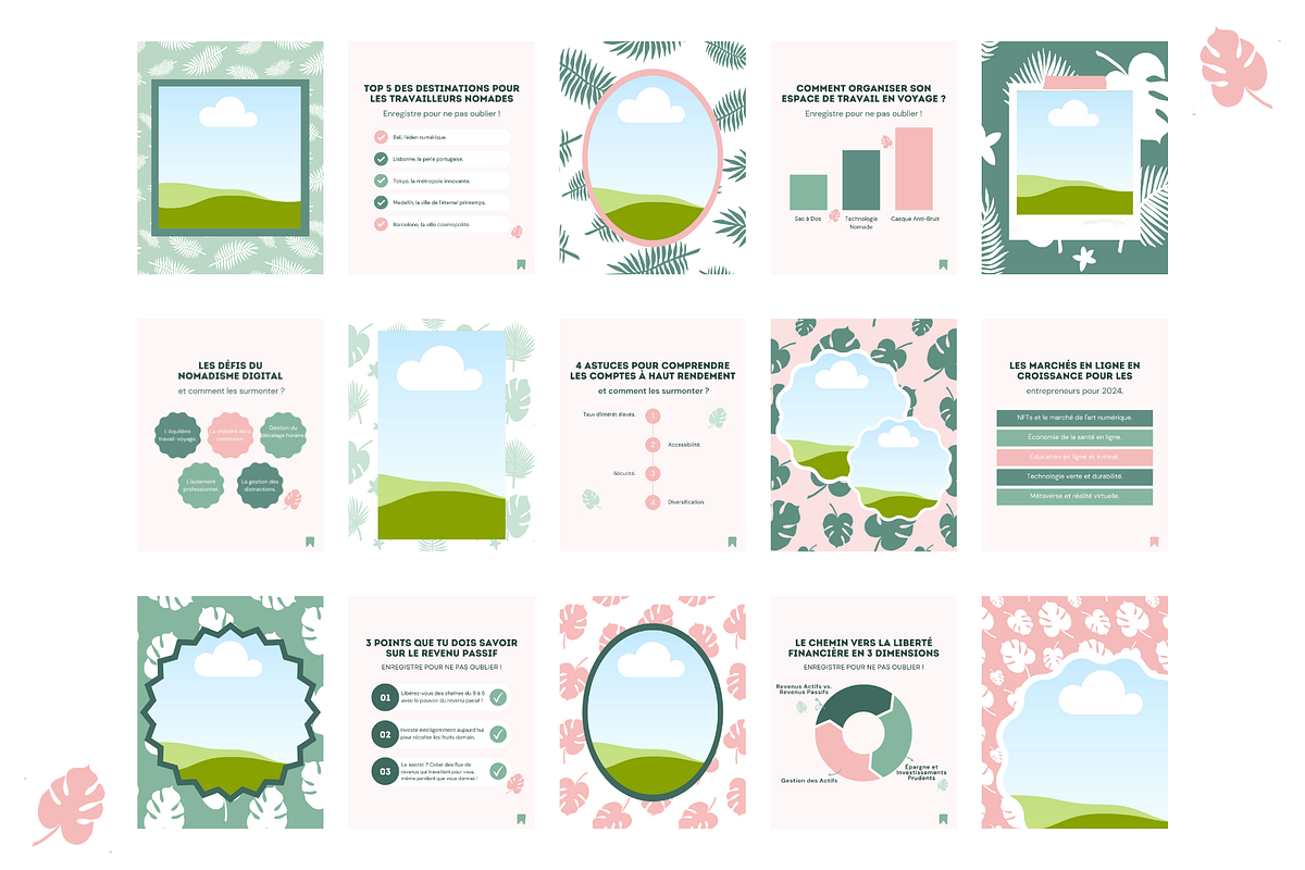 Pinterest Business Templates CANVA, a Social Media Template by florasfabrica (Photo 2 of 3)