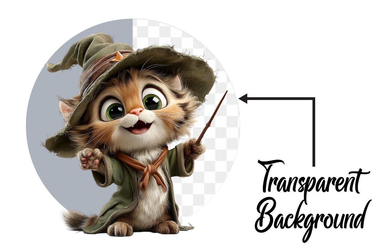 Cute Cat Clipat Bundle, an Icon by Pixels.Craft (Photo 2 of 6)