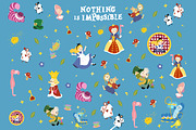 Alice in wonderland illustration set, a Decorative Illustration by Mussbolo Studio (Thumbnail 1 of 3)