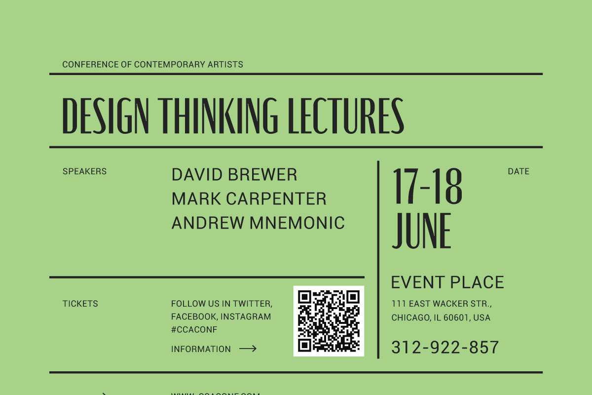 Design Conference Event Poster, a Flyer Template by Danil Polshin (Photo 9 of 9)