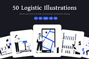 Logistic Shipping Illustration Art, a Solid Icon by Vectors Market (Thumbnail 1 of 9)