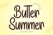 Butter Summer | Display Font, a Handwritten Font by esamaradany (Thumbnail 1 of 8)