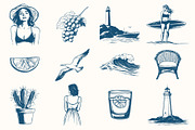 La Dolce Vita Summer Illustrations, an Object Illustration by NatalieArtShop (Thumbnail 14 of 17)