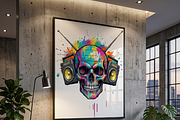 Graffiti Boombox Skull Art, a Shirt Mockup by Vector Stall (Thumbnail 10 of 14)