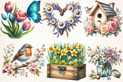 Spring Flower Garden Sublimation, an Illustration by DreamCafeArt (Thumbnail 3 of 5)