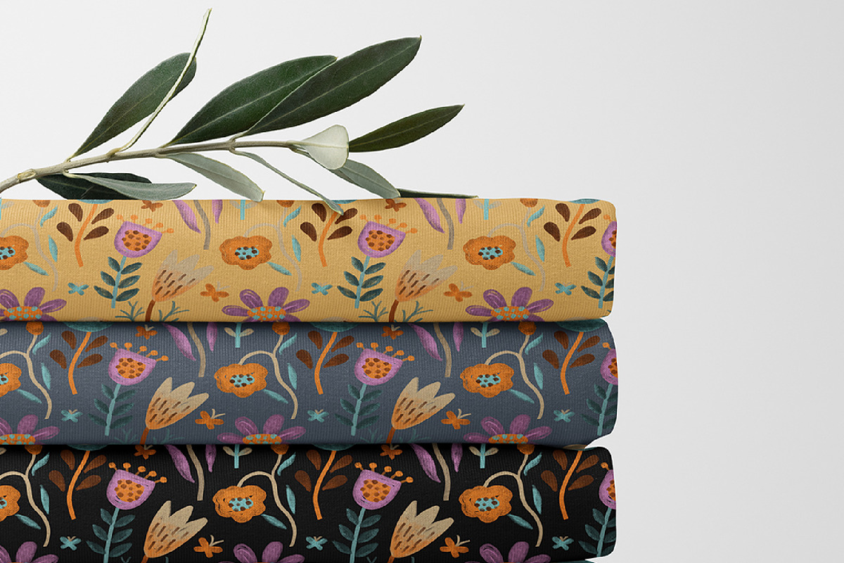 Naive Folk – Seamless Patterns, a Pattern Graphic by Alona Savchuk (Photo 5 of 10)