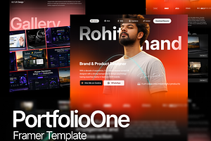 Premium Framer Portfolio Template 1, a Landing Page Template by Graphicuss