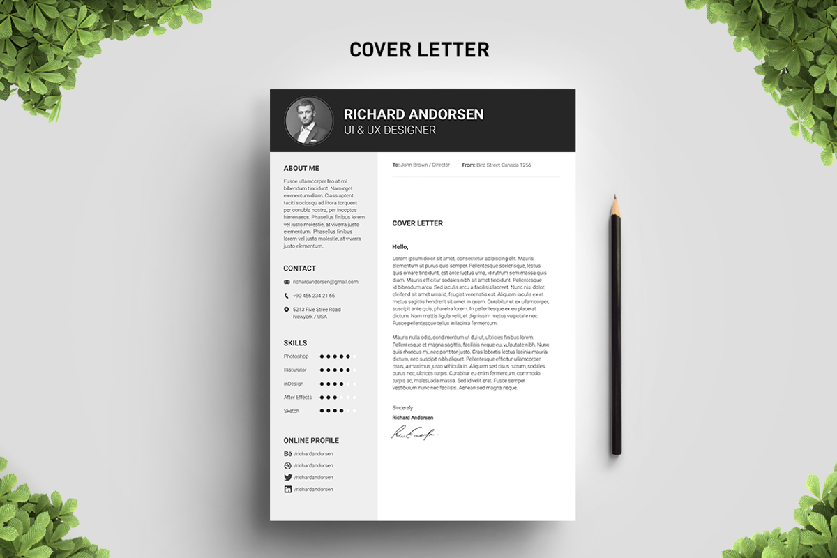 Block Resume Template, a Resume Template by Big Zone Studio (Photo 4 of 4)