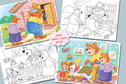 Goldilocks and the three bears, an Animal Illustration by Haso (Thumbnail 5 of 10)