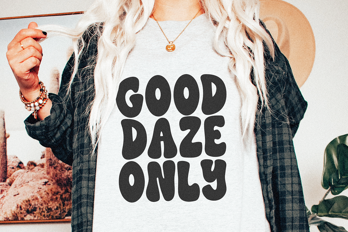 Good Days | Groovy Retro Font, a Font by KA Designs (Photo 4 of 10)