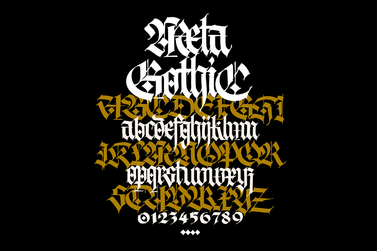 Gothic vector letters - 13, an Object Graphic by GeekClick (Photo 4 of 16)