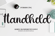 Handheld | Script Font, a Script Font by Scratchones (Thumbnail 1 of 8)
