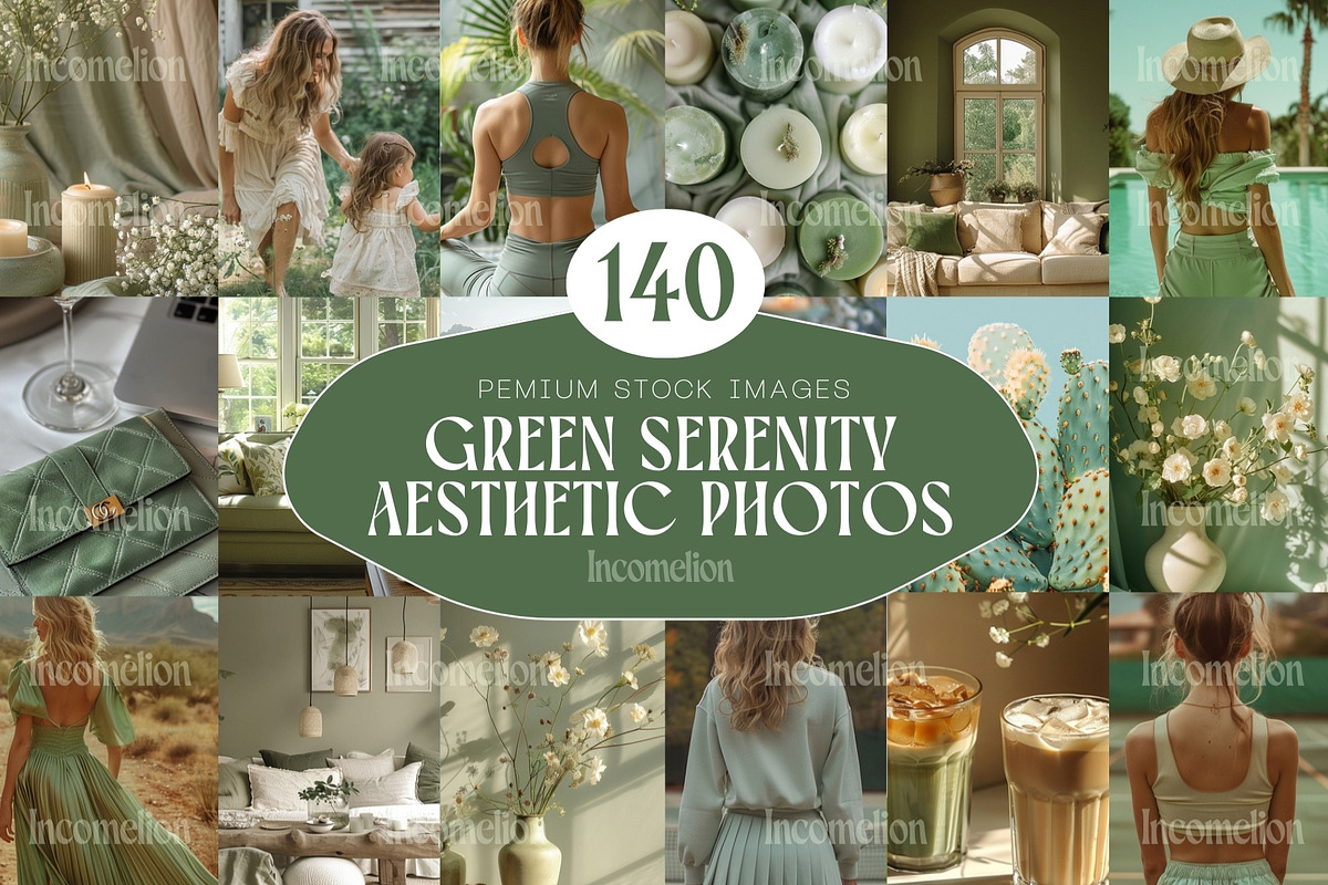 140 Green Serenity Aesthetic Photos, a Beauty & Fashion Photo by Incomelion (Photo 1 of 8)