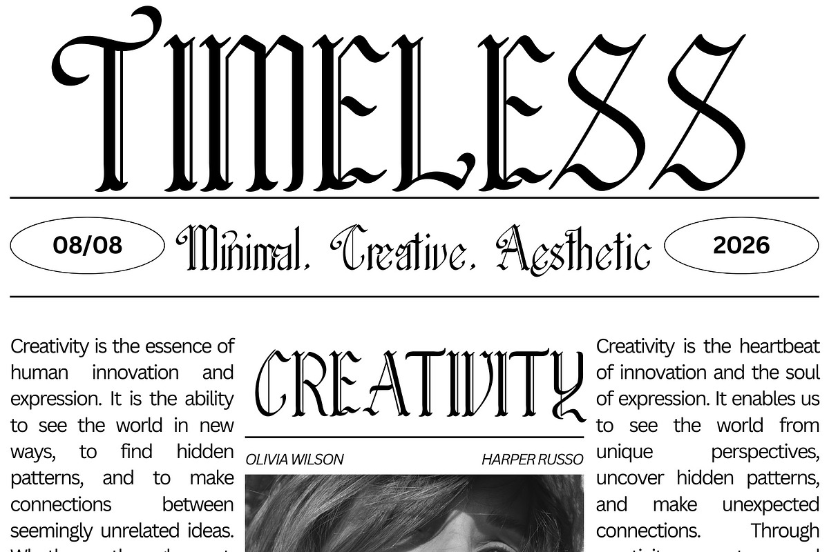 Palyrin – Blackletter Font Family, a Blackletter Font by NDNL Studio (Photo 4 of 14)