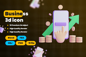 Business Idea 3d Illustration Icon