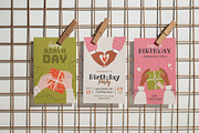 12 Birthday Greeting Cards, a Person Illustration by IuliiaSavko (Thumbnail 7 of 8)