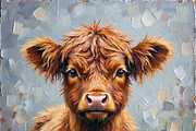 Highland Cows Bundle Set, an Animal Illustration by PLUM&FIGS (Thumbnail 6 of 14)