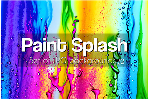 Set of JPG backgrounds paint splash, a Texture Illustration by AlexZeL