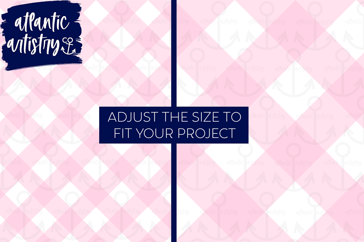 Pink gingham seamless pattern, a Background Graphic by Atlantic Artistry (Photo 3 of 3)