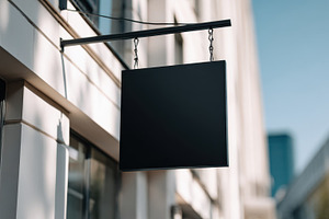 Blank sign on a building, a Photo by Beautiful things
