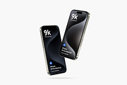 iPhone 15 Pro Mockups Vol 5, an iPhone Mockup by Mockupia (Thumbnail 2 of 5)