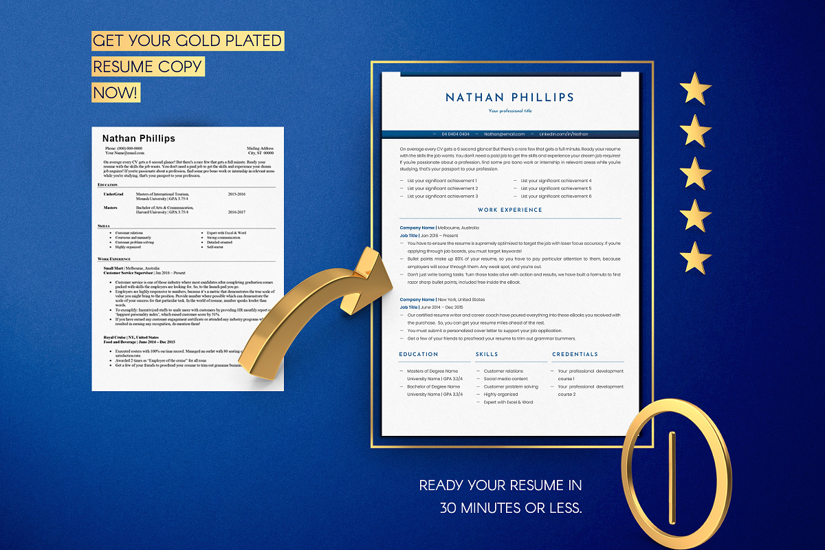 Editable Resume Word, Docs & Pages, a Resume Template by Career Canvas (Photo 7 of 11)