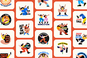 Animated Dance Stickers Art Set, a Person Illustration by Brickclay (Thumbnail 3 of 5)