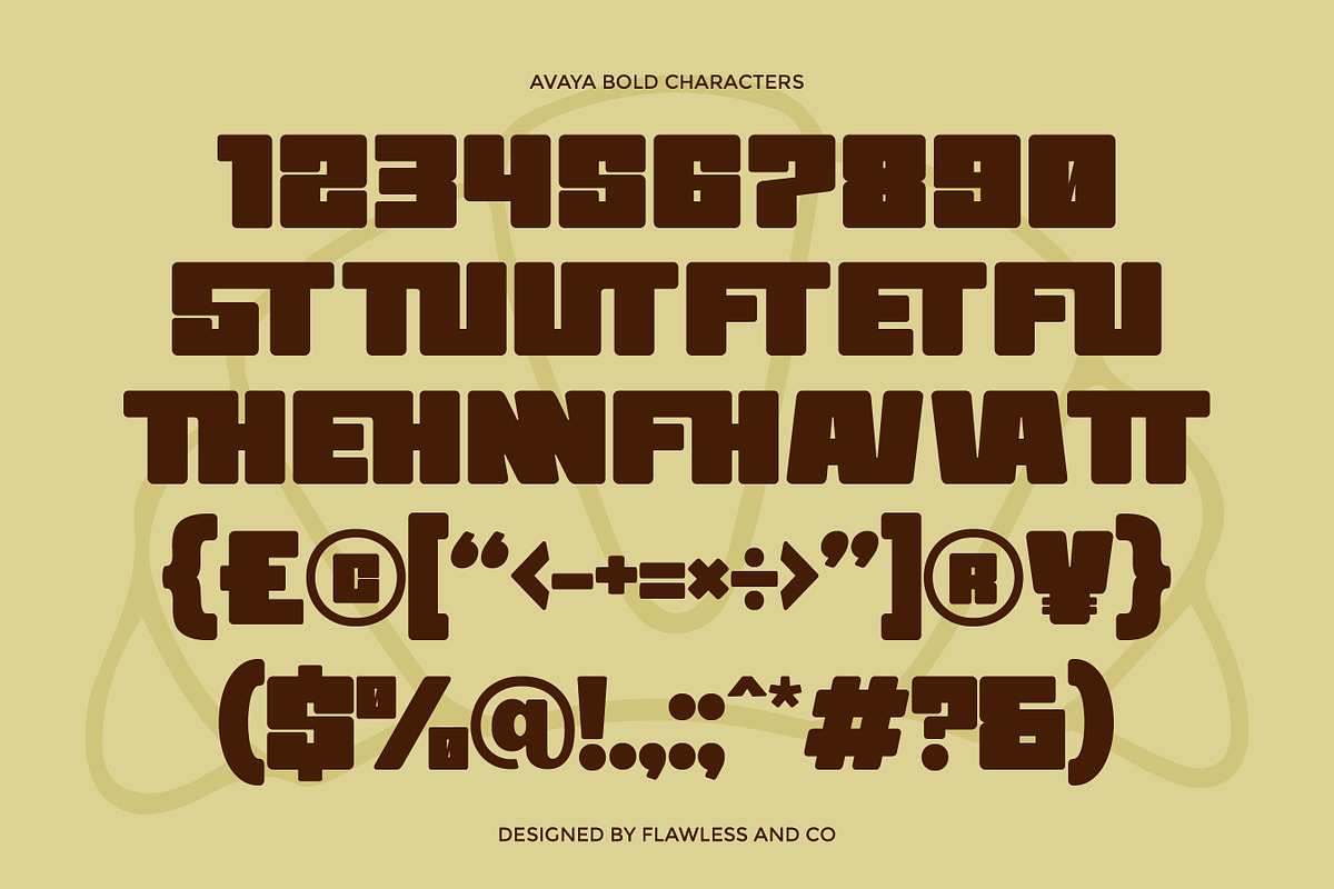 Avaya - Bold Display Sans Font, a Sans Serif Font by Flawless And Co (Photo 8 of 10)