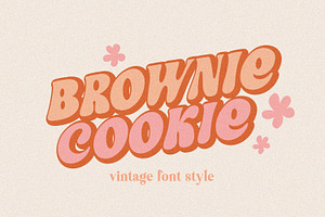 Brownie Cookie Cute Retro Font
