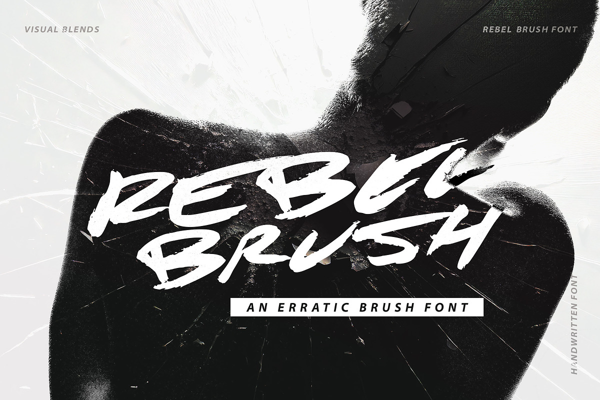 Rebel Brush - Handwritten Font, a Handwritten Font by Visual Blends (Photo 1 of 7)