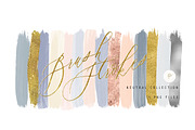 Neutral watercolor brush strokes, a Texture Graphic by Freshmint Paperie (Thumbnail 1 of 2)
