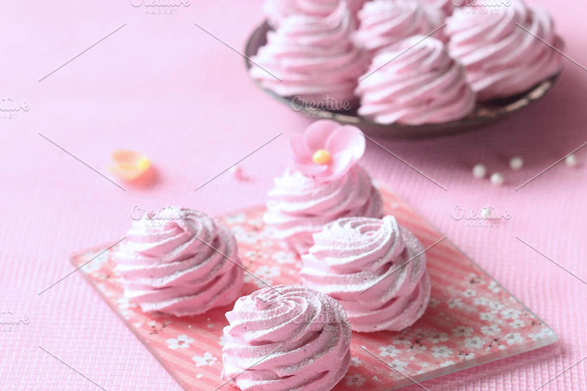 Russian zefir  marshmallow featuring raspberry, berry, and pink, a Food & Drink Photo by Miuda21 (Photo 2 of 2)