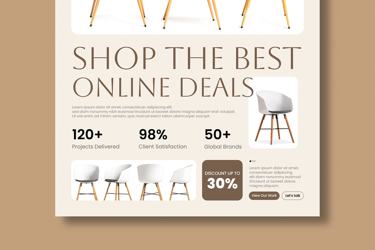 Furniture Product Catalog Template, a Brochure Template by MightyDesign (Photo 3 of 8)