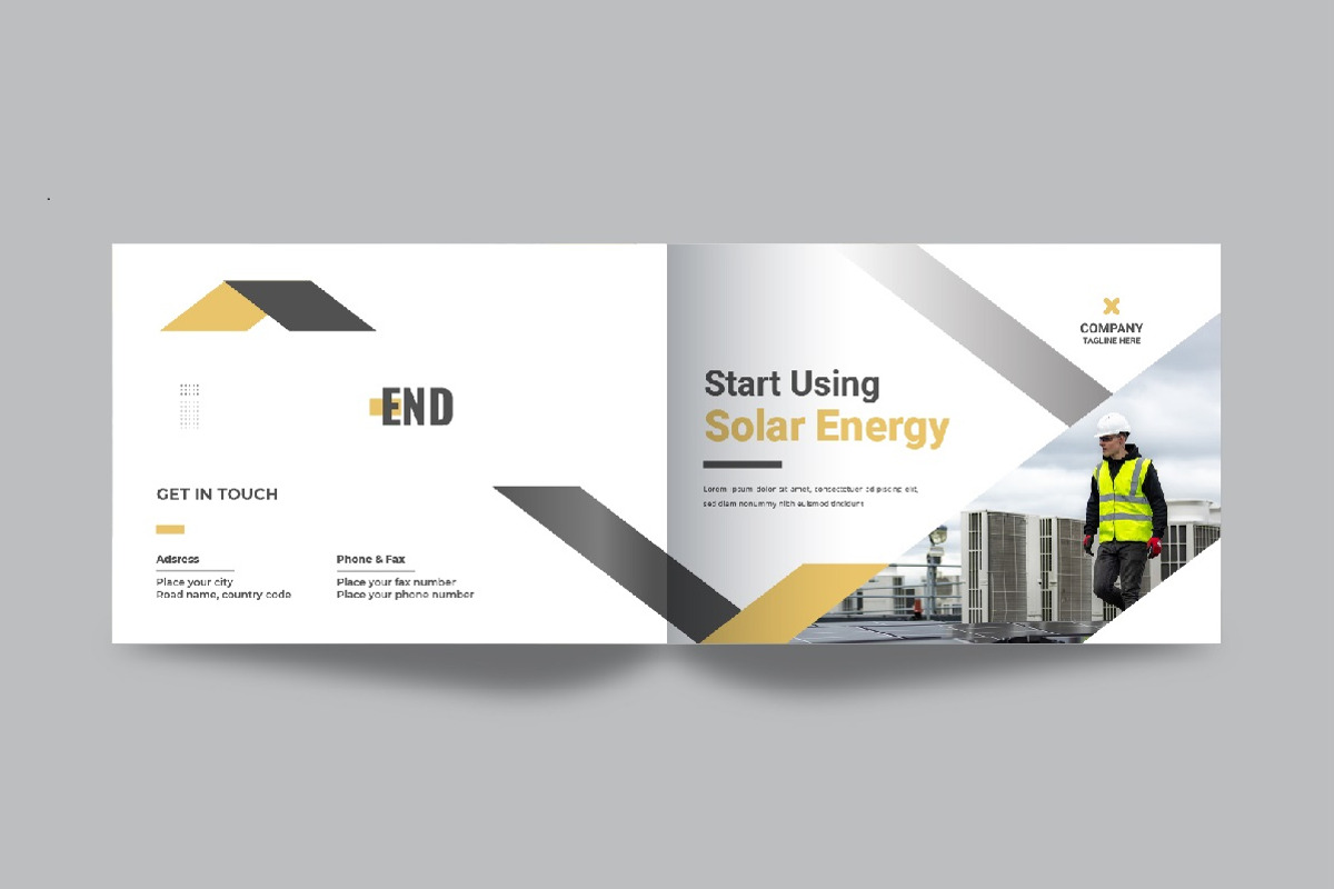 Solar energy landscape brochure, a Brochure Template by Pavel_design (Photo 2 of 7)