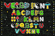 Psychedelic Alphabet Vector Set, a Decorative Illustration by Slavko Kahovsky (Thumbnail 1 of 5)